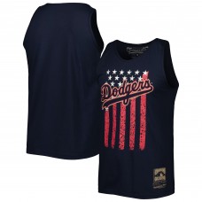 Los Angeles Dodgers Mitchell & Ness Navy Cooperstown Collection Stars and Stripes Tank Top