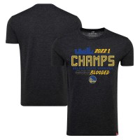 Футболка Golden State Warriors Sportiqe 2022 NBA Finals Champions Comfy Wordmark Tri-Blend - Black