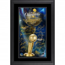 Golden State Warriors Fanatics Authentic 2022 NBA Finals Champions 10 x 18 Framed Facsimile Signature Collage