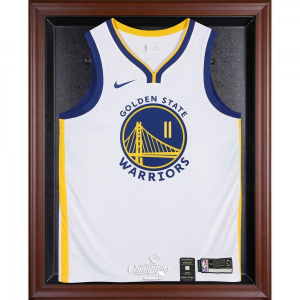 Golden State Warriors Fanatics Authentic 2022 NBA Finals Champions Brown Framed Logo Jersey Display Case