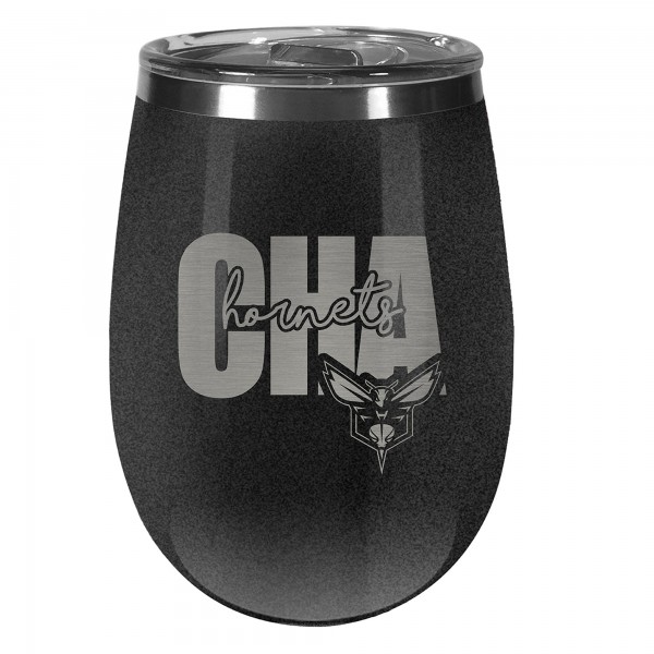 Charlotte Hornets 10oz. Onyx Wine Tumbler