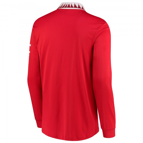 Игровая форма  Manchester United adidas 2022/23 Home Replica Long Sleeve Blank - Red