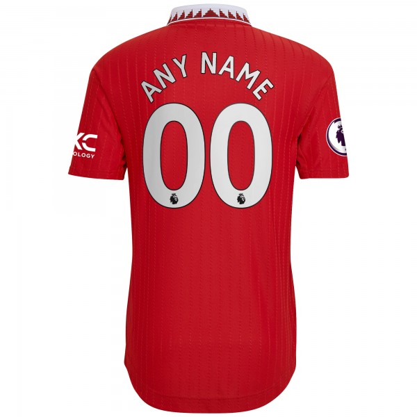 Игровая форма  Manchester United adidas 2022/23 Home Authentic Custom - Red