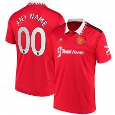 Игровая форма  Manchester United adidas 2022/23 Home Replica Custom - Red