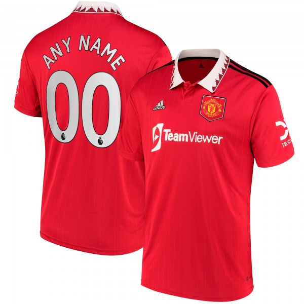 Игровая форма  Manchester United adidas 2022/23 Home Replica Custom - Red