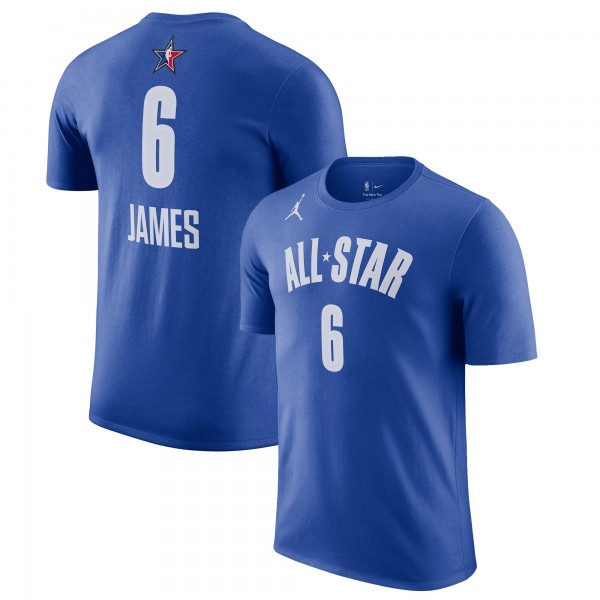 Именная футболка LeBron James Jordan Brand 2023 NBA All-Star Game - Blue