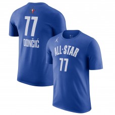Именная футболка Luka Doncic Jordan Brand 2023 NBA All-Star Game - Blue