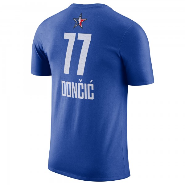 Именная футболка Luka Doncic Jordan Brand 2023 NBA All-Star Game - Blue