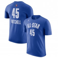 Именная футболка Donovan Mitchell Jordan Brand 2023 NBA All-Star Game - Blue