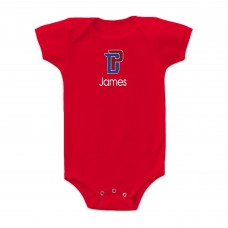 Малышам Detroit Pistons Red Logo Personalized Bodysuit