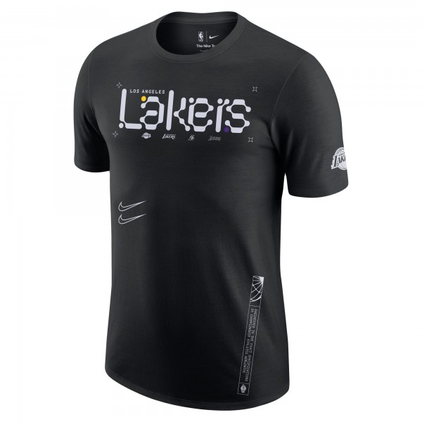 Футболка Los Angeles Lakers Nike Courtside Air Traffic Control Max90 - Black
