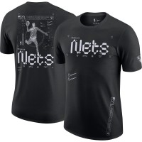 Футболка Brooklyn Nets Nike Courtside Air Traffic Control Max90 - Black