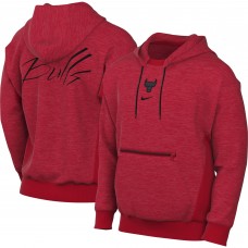 Толстовка Chicago Bulls Nike Courtside Versus Flight - Heather Red