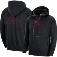 Толстовка Miami Heat Nike Courtside Versus Flight - Heather Black