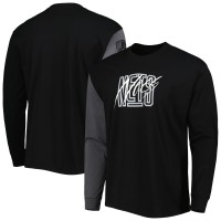 Футболка с длинным рукавом Brooklyn Nets Nike Courtside Versus Flight MAX90 - Black