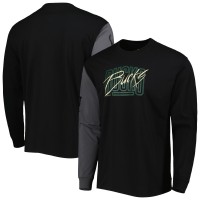 Футболка с длинным рукавом Milwaukee Bucks Nike Courtside Versus Flight MAX90 - Black