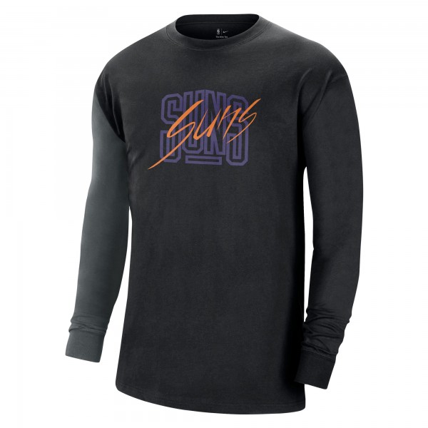 Футболка с длинным рукавом Phoenix Suns Nike Courtside Versus Flight MAX90 - Black