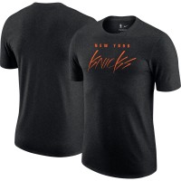Футболка New York Knicks Nike Courtside Versus Flight Max90 - Heather Black
