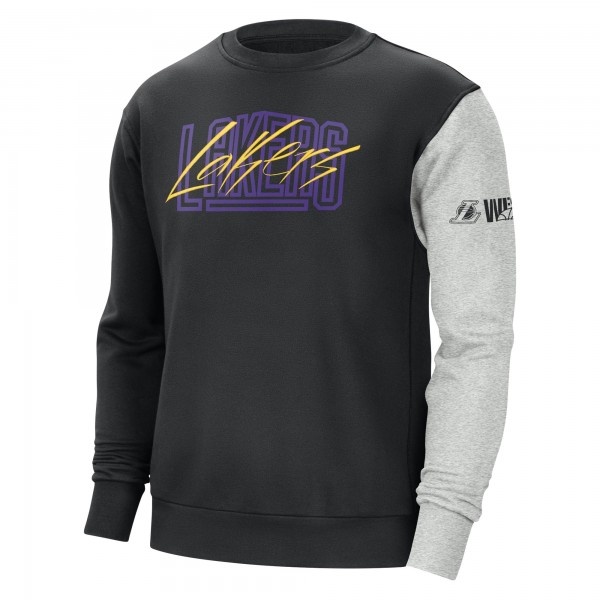 Кофта Los Angeles Lakers Nike Courtside Versus Force & Flight - Black/Heather Gray