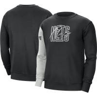 Кофта Brooklyn Nets Nike Courtside Versus Force & Flight - Black/Heather Gray