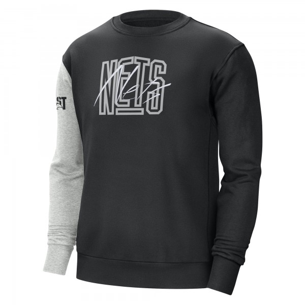 Кофта Brooklyn Nets Nike Courtside Versus Force & Flight - Black/Heather Gray