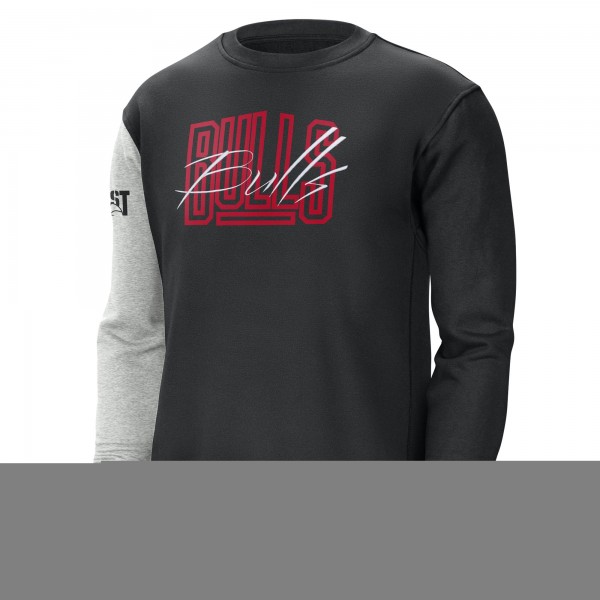 Кофта Chicago Bulls Nike Black/Heather Gray Courtside Versus Force & Flight