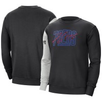 Кофта Philadelphia 76ers Nike Courtside Versus Force & Flight - Black/Heather Gray