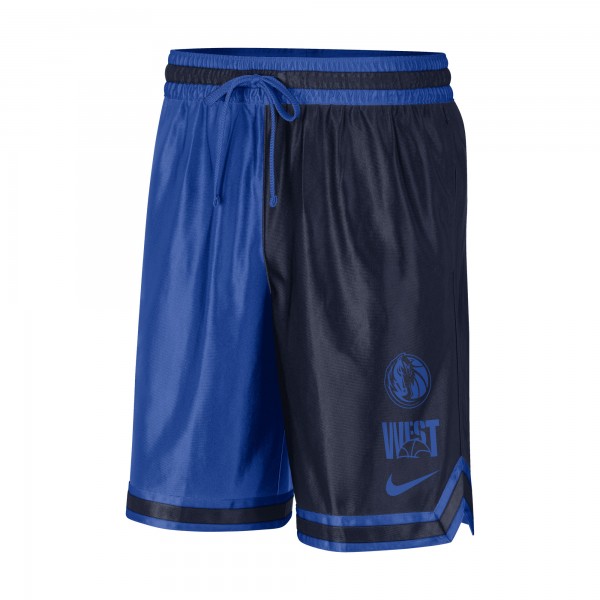 Шорты Dallas Mavericks Nike Courtside Versus Force Split DNA Performance - Navy/Blue