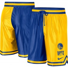 Шорты Golden State Warriors Nike Courtside Versus Force Split DNA Performance - Gold/Royal