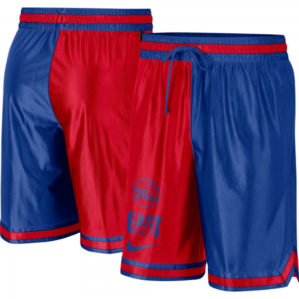 Шорты Philadelphia 76ers Nike Courtside Versus Force Split DNA Performance - Royal/Red