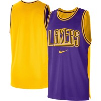 Майка Los Angeles Lakers Nike Courtside Versus Force Split DNA Performance Mesh - Purple/Gold