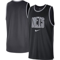 Майка Brooklyn Nets Nike Courtside Versus Force Split DNA Performance Mesh - Black/Anthracite
