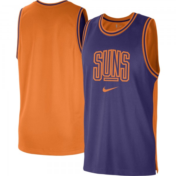 Майка Phoenix Suns Nike Courtside Versus Force Split DNA Performance Mesh - Purple/Orange