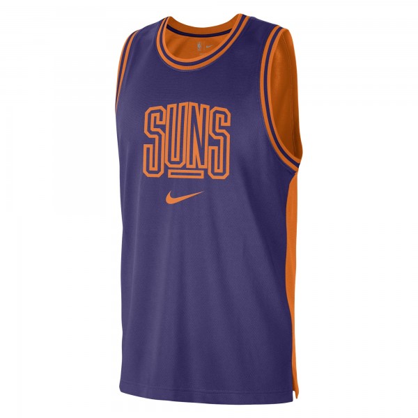 Майка Phoenix Suns Nike Courtside Versus Force Split DNA Performance Mesh - Purple/Orange