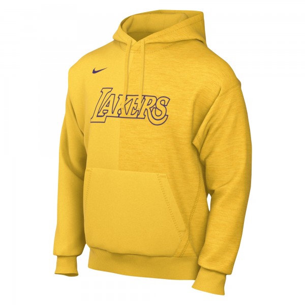 Толстовка Los Angeles Lakers Nike Courtside Versus Stitch Split - Gold