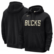 Толстовка Milwaukee Bucks Nike Courtside Versus Stitch Split - Black