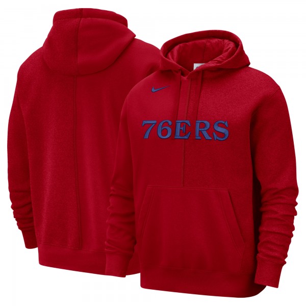 Толстовка Philadelphia 76ers Nike Courtside Versus Stitch Split - Red