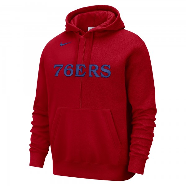 Толстовка Philadelphia 76ers Nike Courtside Versus Stitch Split - Red