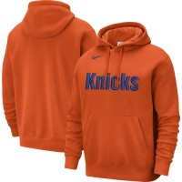 Толстовка New York Knicks Nike Courtside Versus Stitch Split - Orange