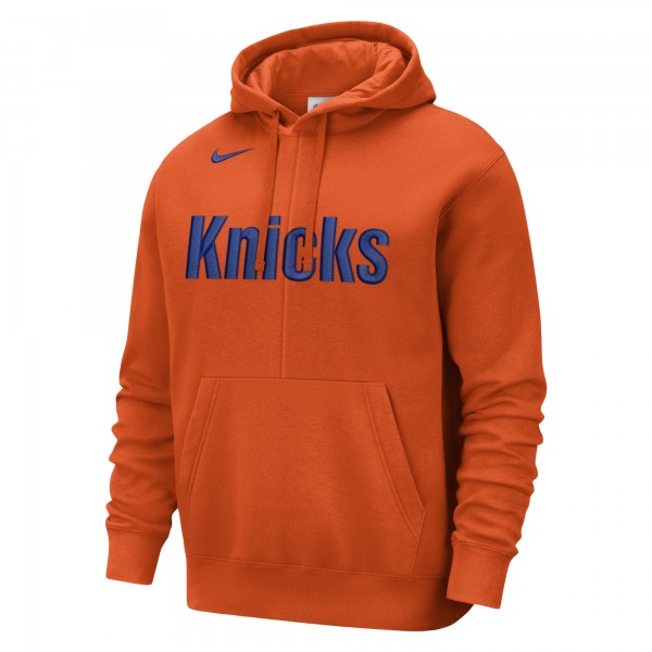 Толстовка New York Knicks Nike Courtside Versus Stitch Split - Orange