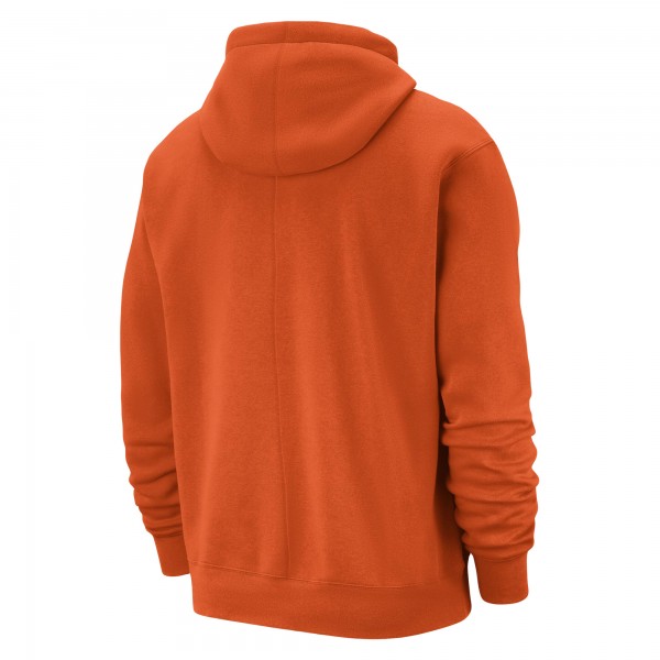 Толстовка New York Knicks Nike Courtside Versus Stitch Split - Orange