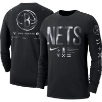 Футболка с длинным рукавом Brooklyn Nets Nike Essential Air Traffic Control - Black