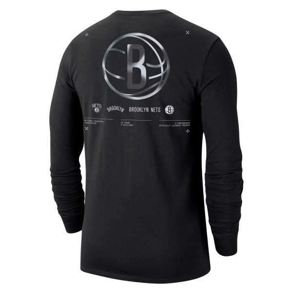 Футболка с длинным рукавом Brooklyn Nets Nike Essential Air Traffic Control - Black