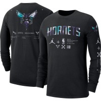 Футболка с длинным рукавом Charlotte Hornets Jordan Brand Essential Air Traffic Control - Black