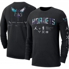 Футболка с длинным рукавом Charlotte Hornets Jordan Brand Essential Air Traffic Control - Black