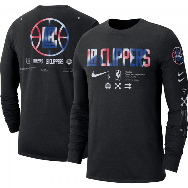 Футболка с длинным рукавом LA Clippers Nike Essential Air Traffic Control - Black
