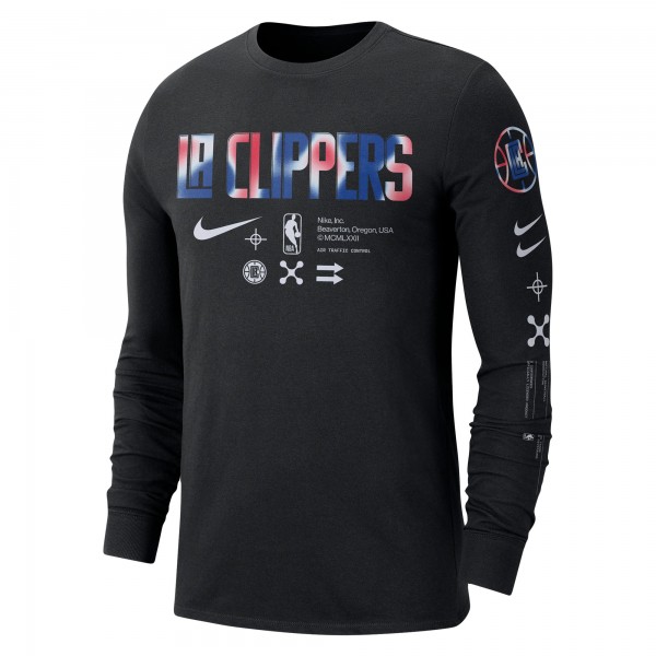 Футболка с длинным рукавом LA Clippers Nike Essential Air Traffic Control - Black
