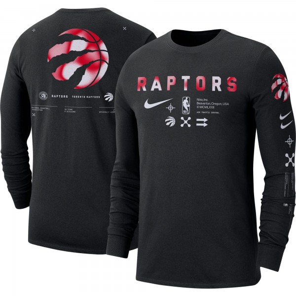Футболка с длинным рукавом Toronto Raptors Nike Essential Air Traffic Control - Black