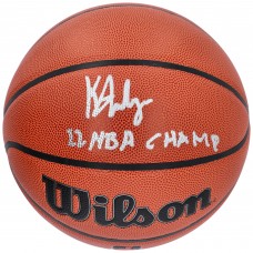 Мяч Jonathan Kuminga Golden State Warriors Authentic 2022 NBA Finals Champions Autographed Wilson Indoor/Outdoor with 22 NBA Champ Inscription