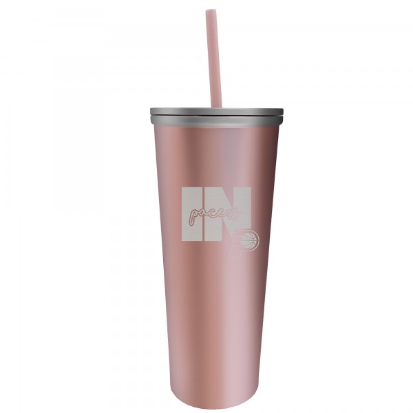 Indiana Pacers 18oz. Skinny Rose Gold Tumbler